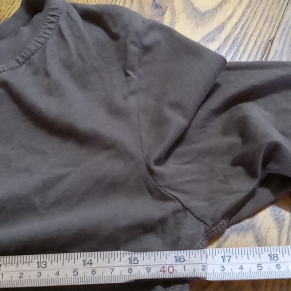 N:PHILANTHROPY Womens SMALL NEW BROWN Long Sleeve DISTRESSED Workout Exercise - Picture 7 of 8